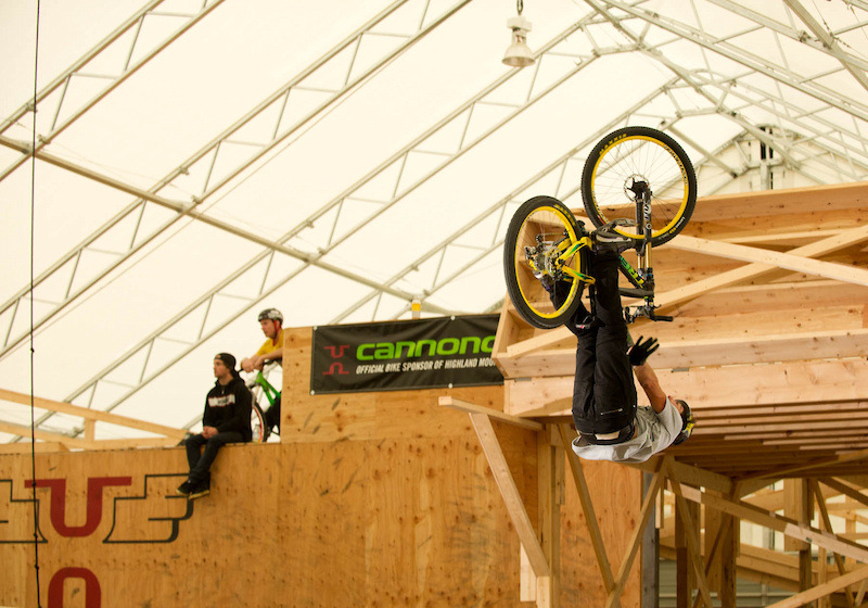 Cam McCaul jumping indoors. Photo Matt Delorme