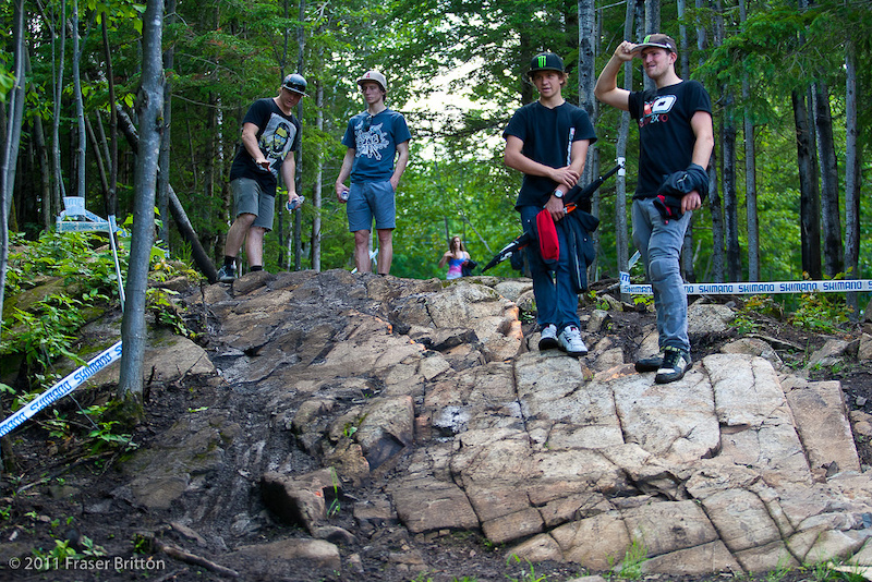 Mont Ste Anne World Cup - The rocks that almost killed Stevie in 2010.