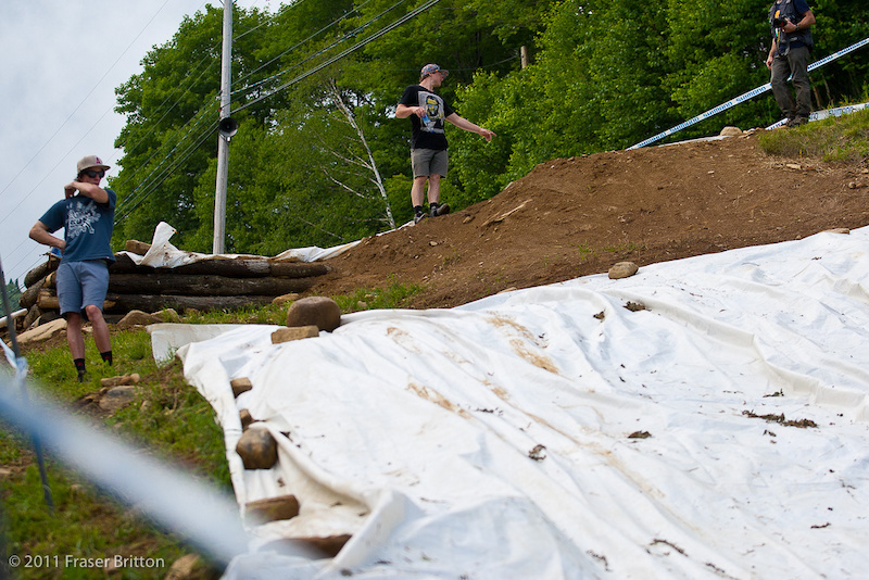 Mont Ste Anne World Cup - That is going to be one HUGE hip if anyone hits it.