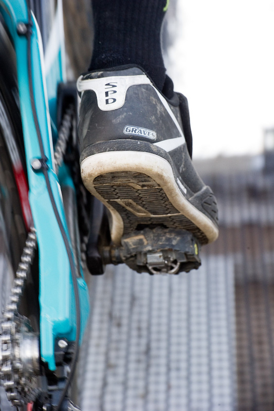 When your shoes come from Shimano with your name on them you have arrived. Grubby Graves has been getting shoes with his name on them for a while now I reckon.
