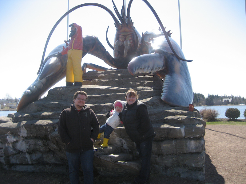 It s actually a real live 30 foot lobster