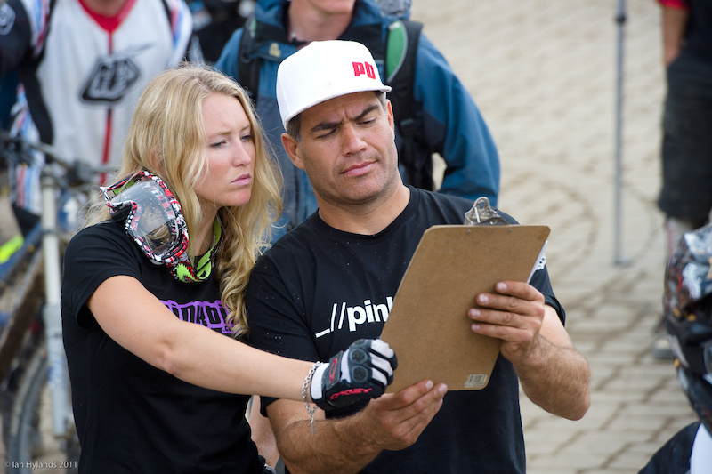 Our roving reporters hard at work covering Crankworx for you...