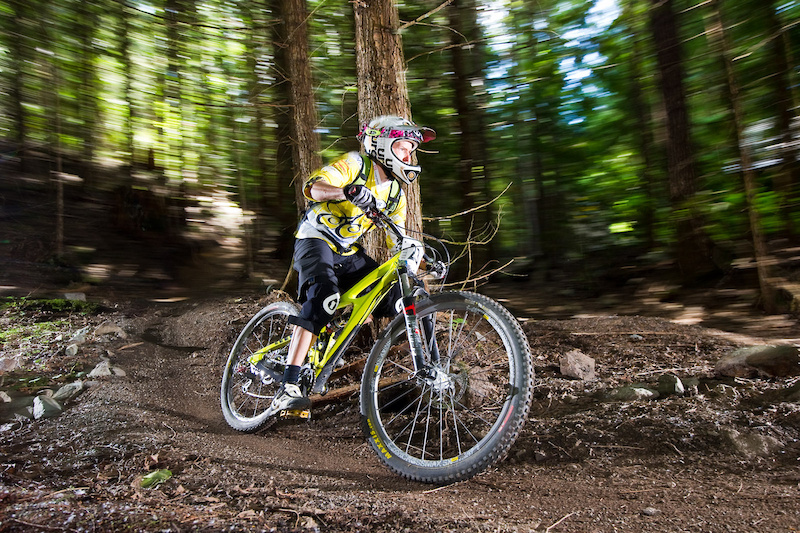 She may be retired but she never really quit racing...BMX Olympic Gold medal enduros...just not World Cup. To be honest if she were still racing she d still be winning.