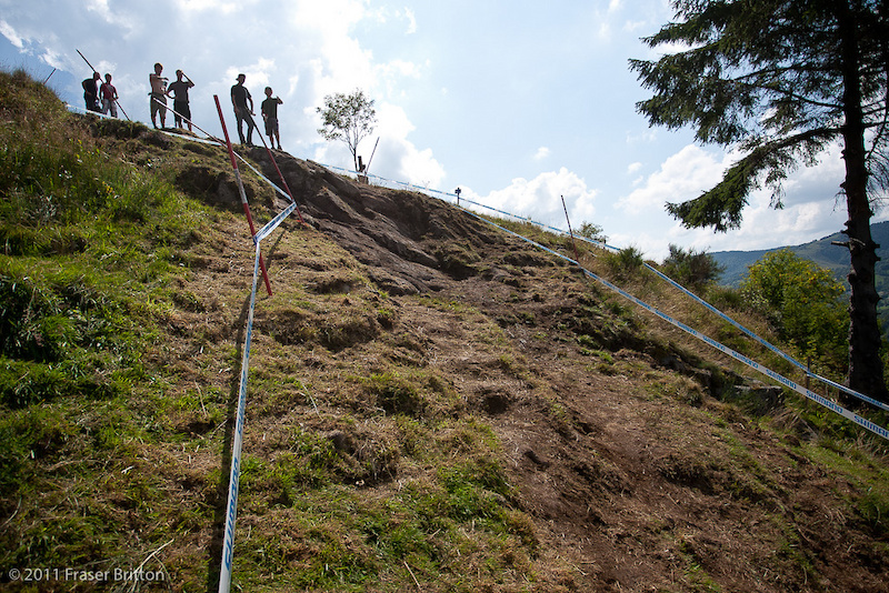 The section looks even more gnarly from down below.