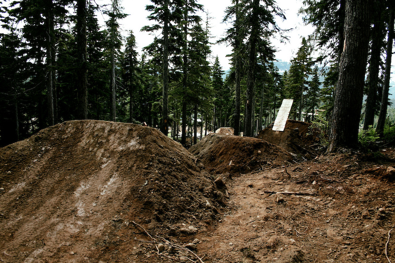 First dirt gap before the bonar log.