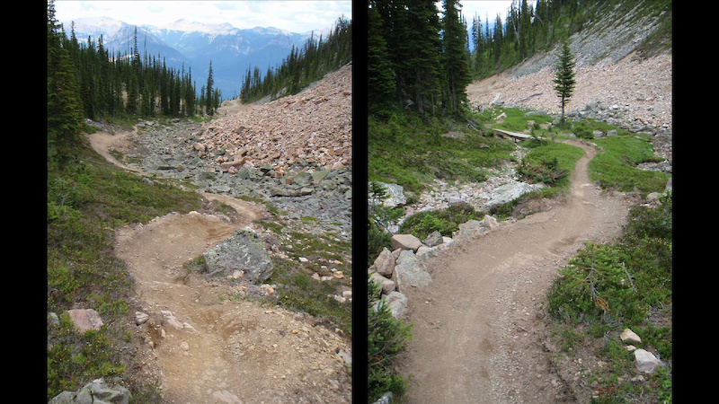 Some trail work done by Hobo. He doesn t want me to name anything else after him. He thinks that practice a bit odd. So these aren t Hobo Berms. They re Mike Parsons Berms.