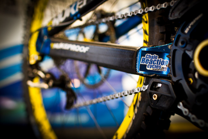 Team Chain Reaction Nukeproof at the 2011 World Champs