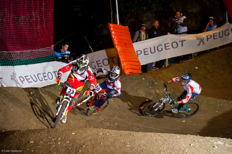 Hannes Slavik--no relation to Tomas Slavik--easily won the first round and advanced the next but it s hard to edge out horsepower like Graves Wichman etc.