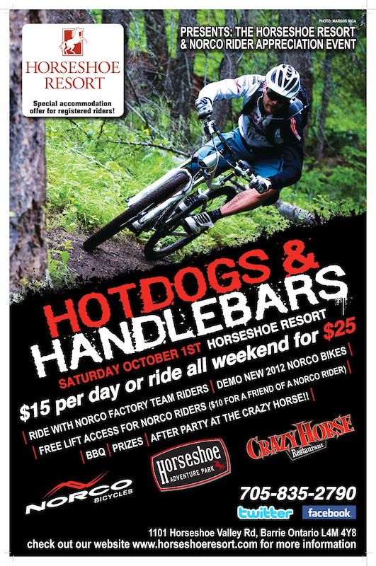 Hotdogs and Handlebars Oct 1st 2011 Rider Appreciation Day with Norco Bikes