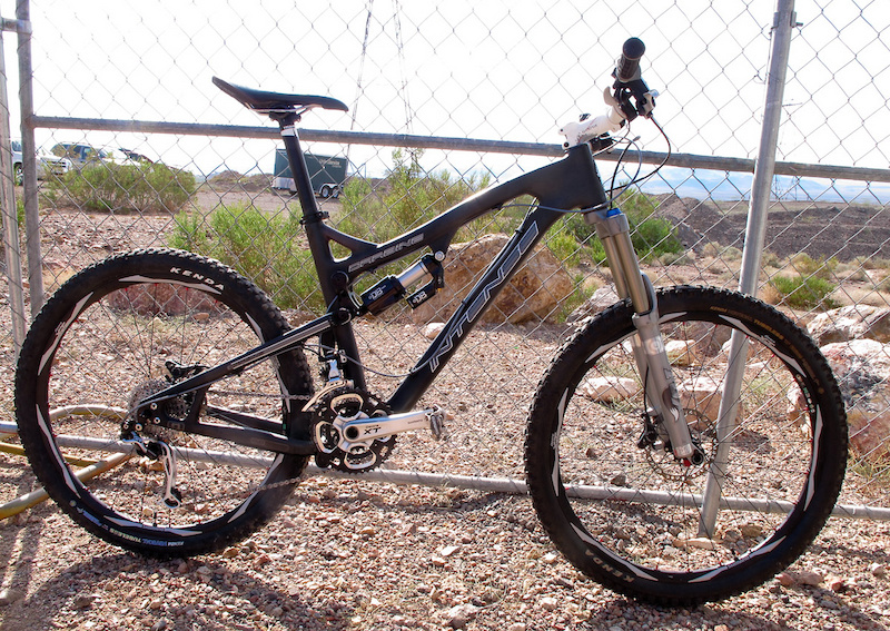 Intense Carbide with Cane Creek Double Barrel air shock.