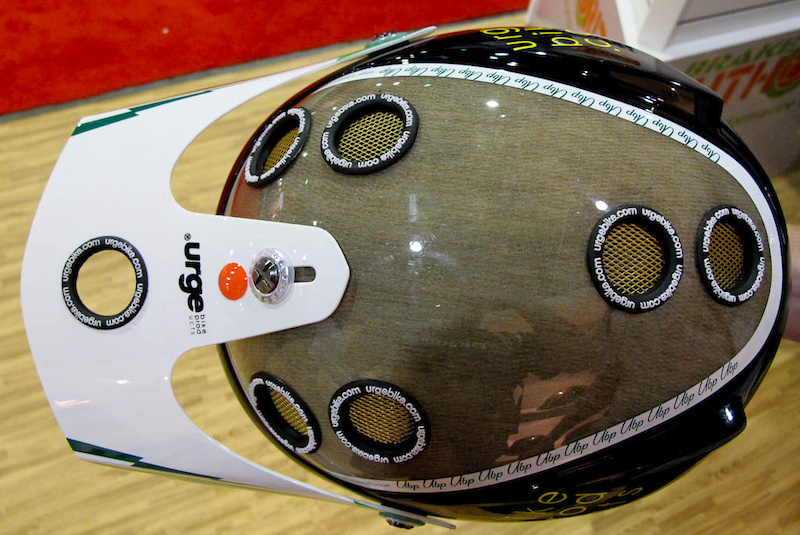 Indoor Day One Pics - Urge Archi Enduro Helmet in Veggie finish.