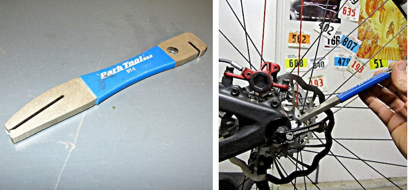 Park Tool DT-2 rotor straightener