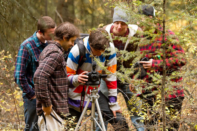 Looking over the footage