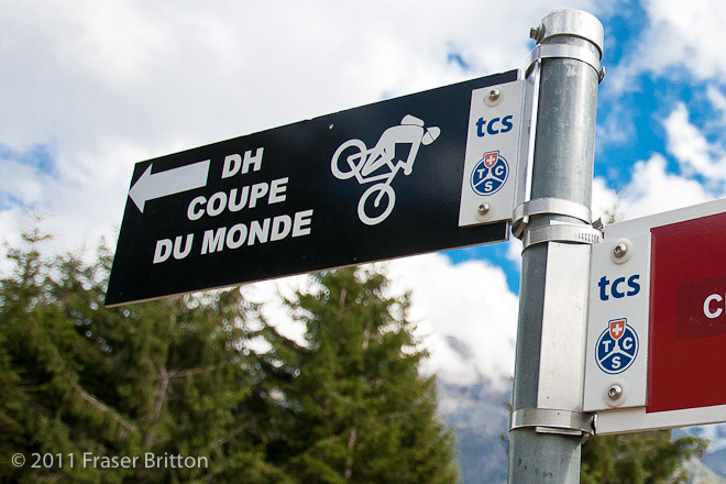 Just in case you hit your head and forget where you are the kind Swiss folks have put in some rather permanent reminders. Photo by Fraser britton