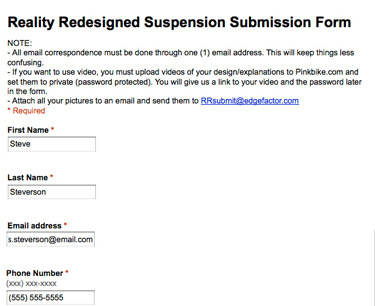 sample submission form