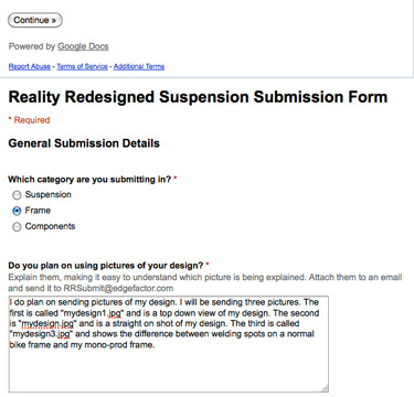 sample submission form