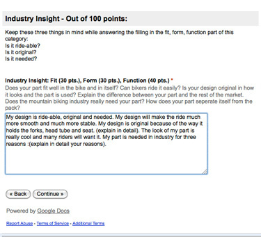 sample submission form