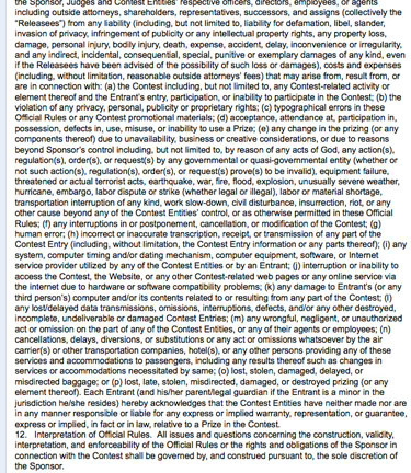 terms and conditions