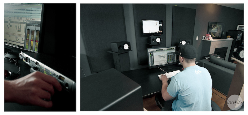 I n the studio mastering the fine craft of audio.