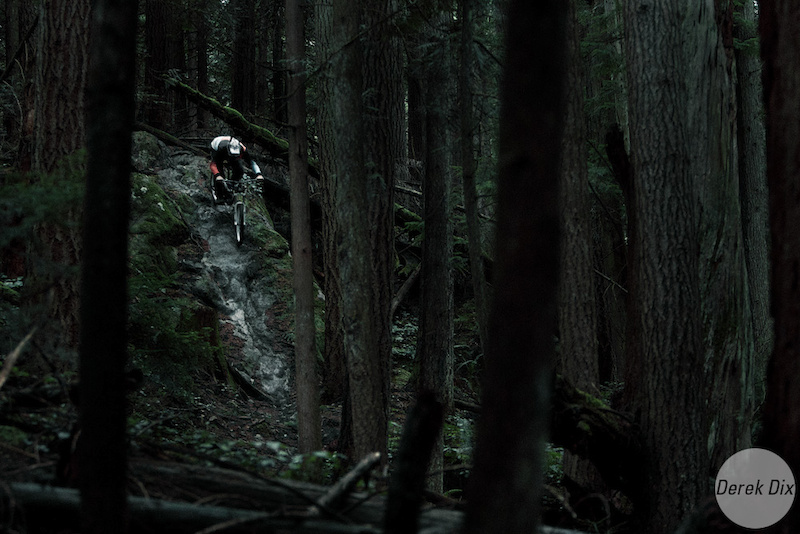 Through the dark woods.