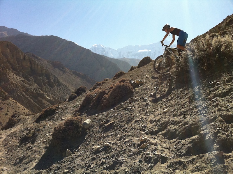Heading down from Falyak north of Jomsom in the Lower Mustang Valley. photo Ian Merringer