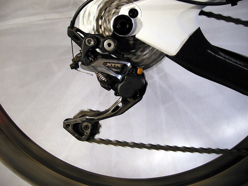 Engage the clutch lever and run the rear derailleur through the gears in each chainring combination to check for excessive resistance at the shift lever or poor shifting across the cassette. Use the clutch lever to reduce friction and compare results.