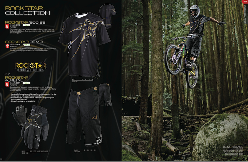 Fox Bike line RockStar collection.