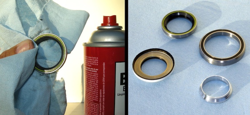Photo 3 - Use solvent or spray degreaser to clean all the headset parts.