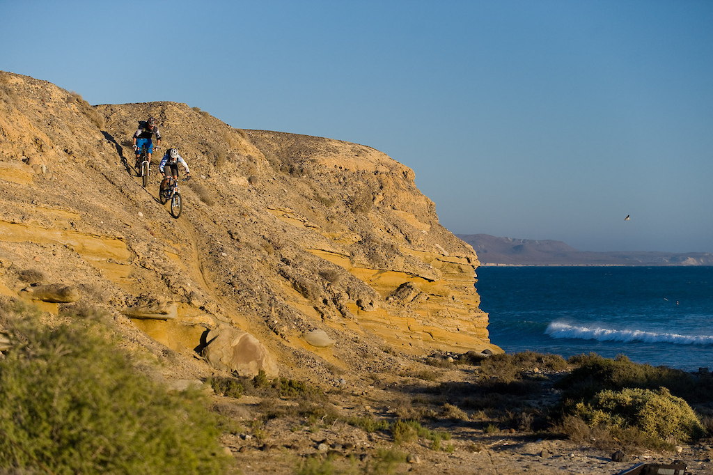 Some day I'd like to get a shot of a surfer on this wave while someone rides down the trail.