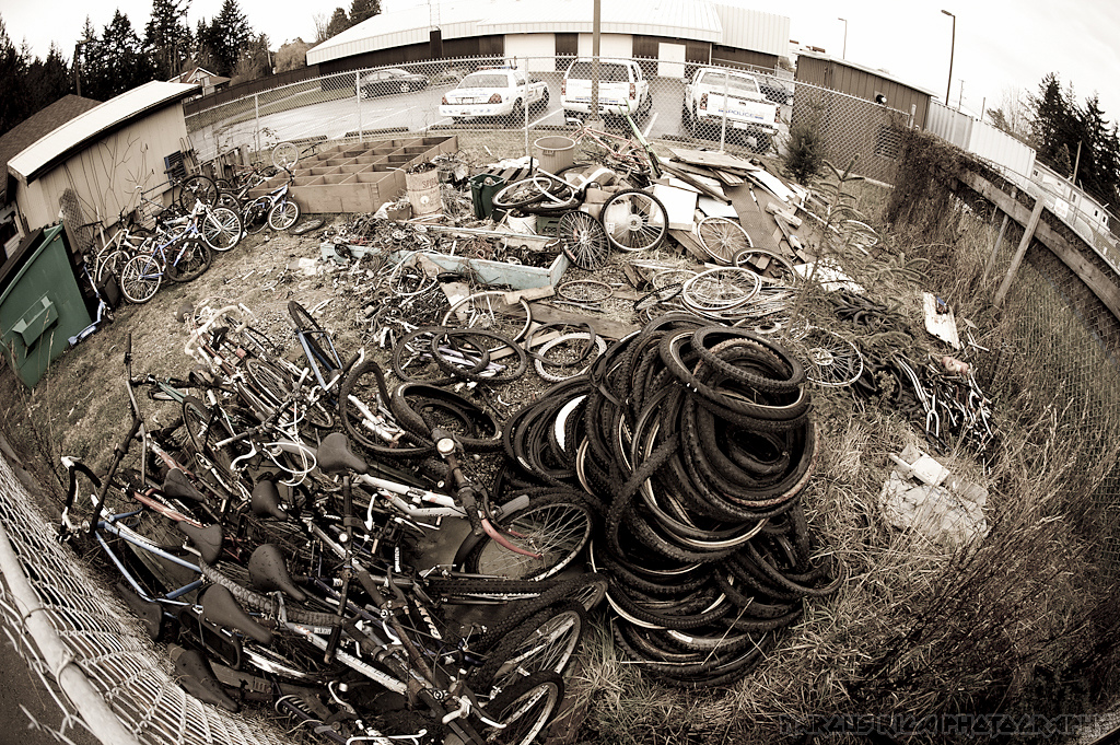 The bike salvage yard at Sooke Mountain Cycle is the place to check out if you want to build yourself a city beater. 