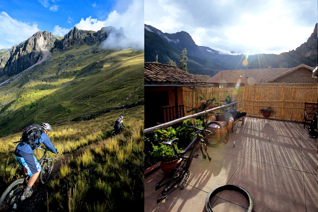 The Sacred Valley in Peru provides stunning descents and vistas. This was the back patio we were able to relax in between adventures. It felt very comfortable and taking in skyline was afternoon exercise.