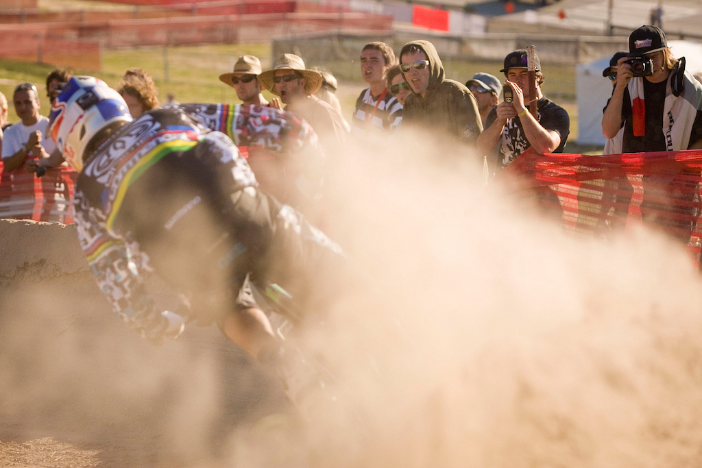 Yep, the vibe is always better when the sun is out, and the crowd will certainly be thick as the dual slalom action heats up in the afternoons.