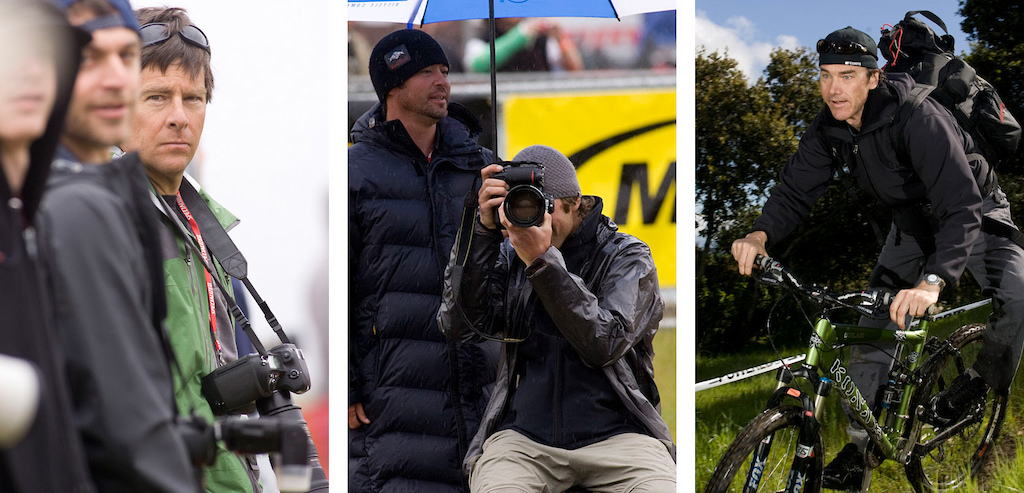 Being the one that can record that press content can pay well too. The media scrum at the Otter is littered deep with icons of action sports photography. And, just as you are rushing back and forth like a mad chicken to your shooting locations...you will arrive to find one of these guys already there, standing in the spot you thought was yours...