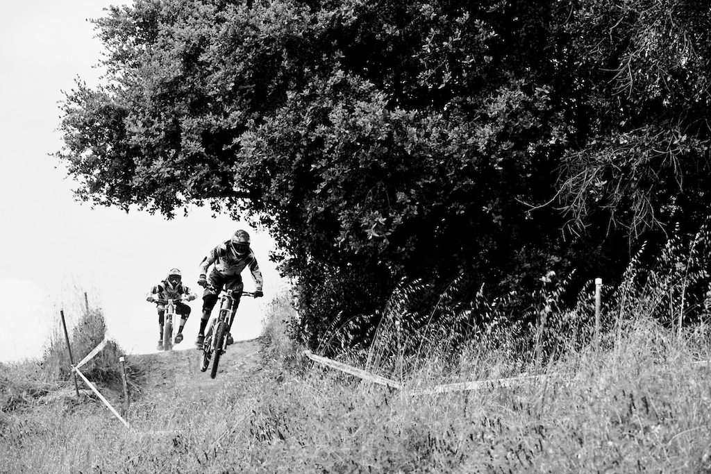 Neethling and Riffle testing the double double out of the giagantic bermzilla.