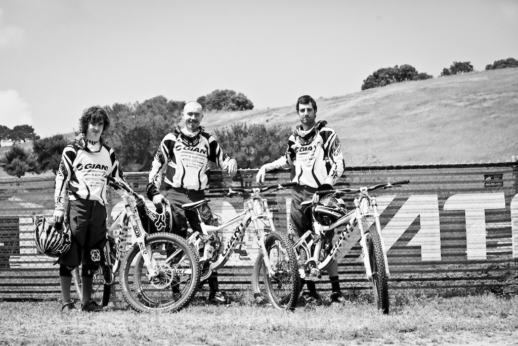 Group shot. This is just the start of the season but only time will tell if this team has the heat. After last weekends sweep of the mens podium we're off to the races. Can anyone call the Sea Otter Classic Pro Mens podium?