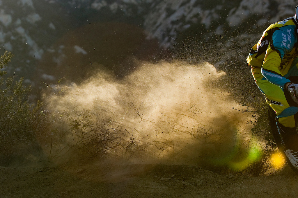 You have already seen a glimpse of Aaron Gwin's part in his behind the scenes segment, here is another tease as he breaks loose near his house in Temecula California. If you love high speed, big fadeaways, scrubs, bonks and the odd massive huck, you won't be disappointed by America's newest golden boy. 