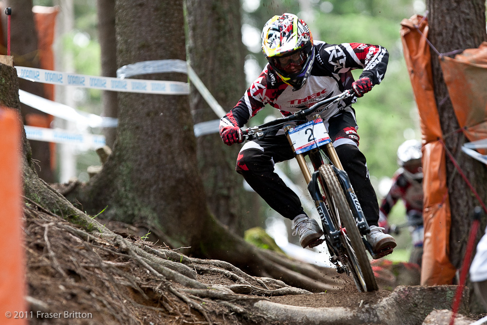 Aaron Gwin with the fastest qualifying time today