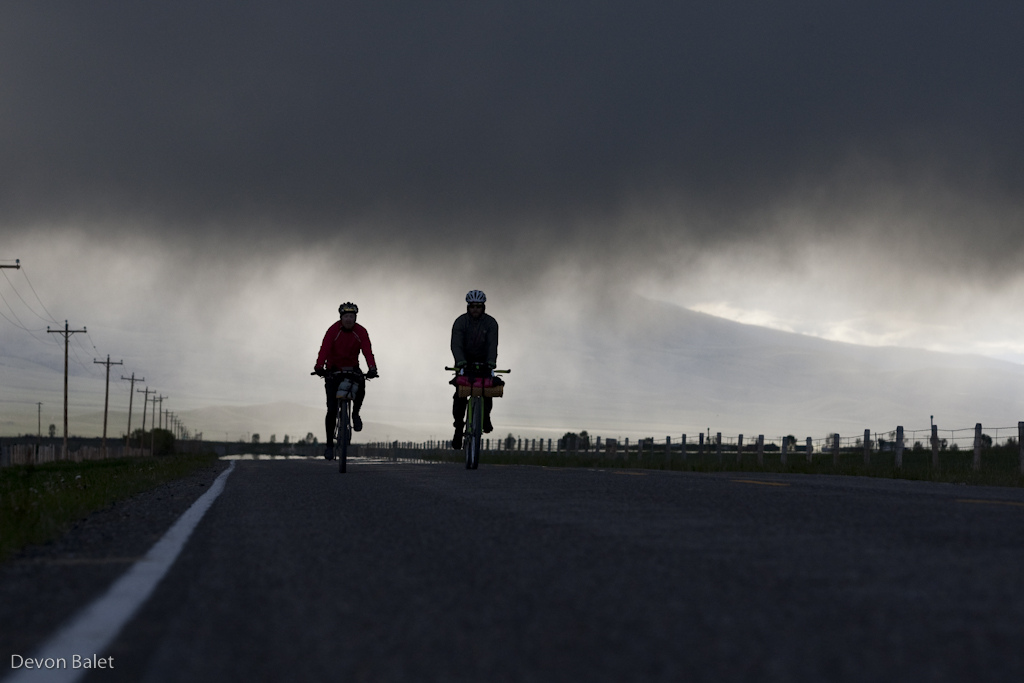 Rolling out of the storm.