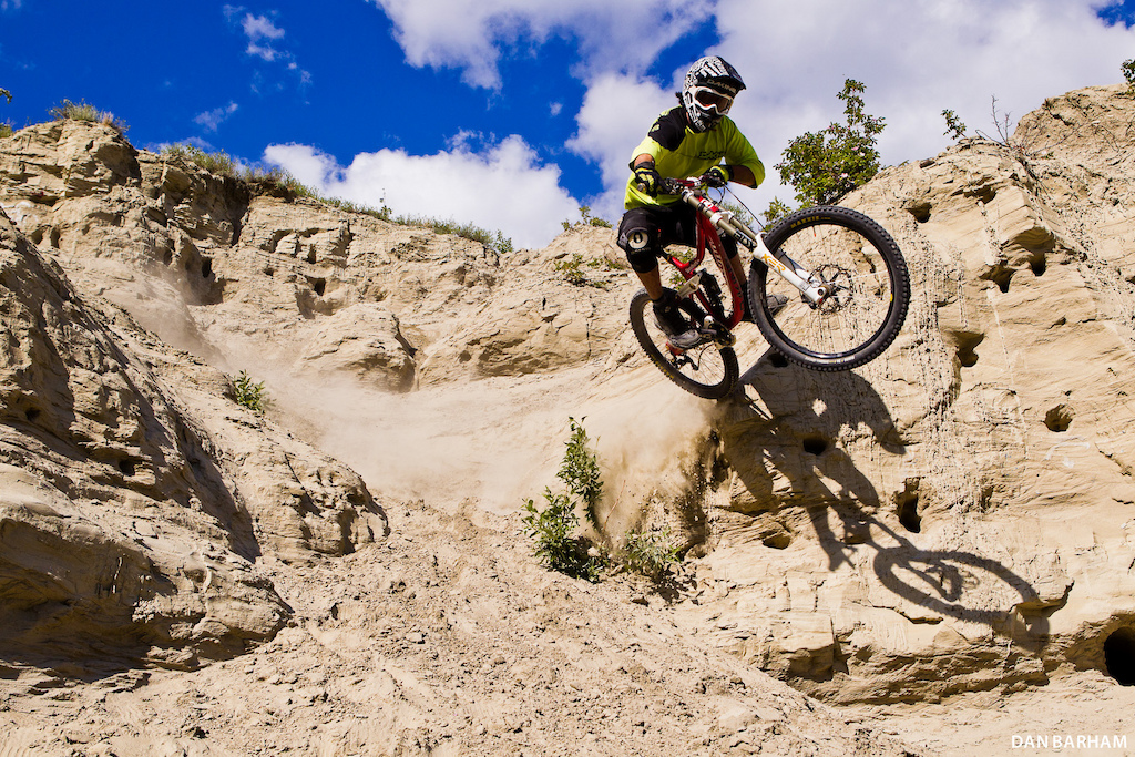 Dry dusty and steep - who knew Whitehorse had its own mini Rampage site Dan Barham photo - www.danbarham.com
