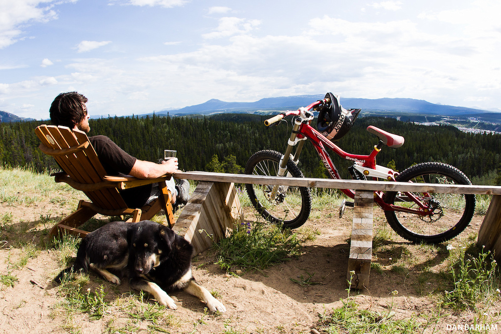 Boreale Mountain Biking s base sits on a bluff overlooking the town of Whitehorse. It s the perfect place to relax and unwind after a day on the trails. Dan Barham photo - www.danbarham.com