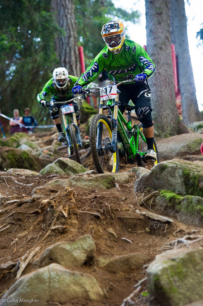 Fabien Barel is injured--broken ribs--and will miss this race in an effort to heal up for Worlds leaving Damien Spagnolo and Patrick Thome to wave the Mondraker flag.