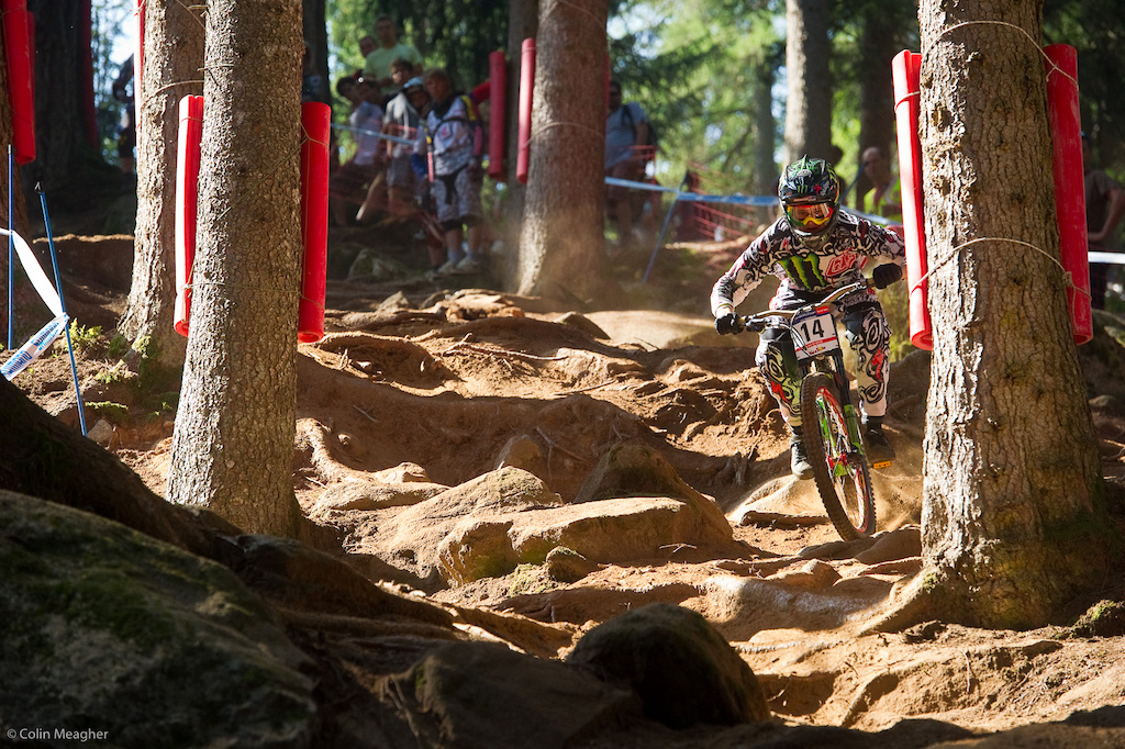 Apologies--a lot of my post is from the rock garden. But with sick light like this and riders like Troy Brosnan killing it it was hard to move around much.