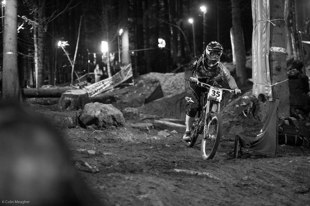 Fionn Griffiths did her qualifying run on her DH bike. I wanted as straight a line as possible. I certainly won t race this bike tomorrow but for qualies it was what I wanted. 