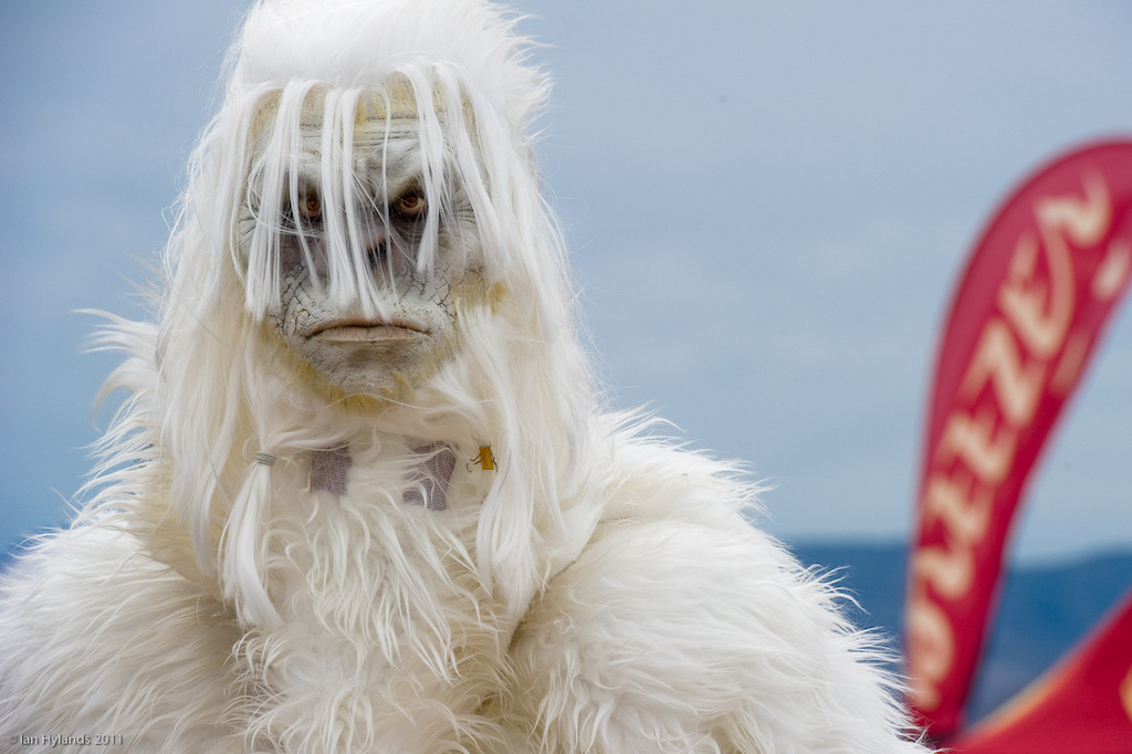 There was an actual Yeti at Dirt Demo today.