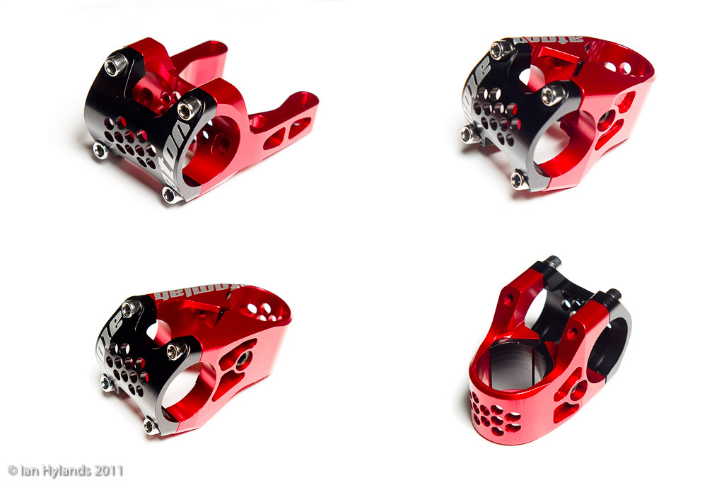 Atomlab American Series stems designed by Pablo Tafoya. The direct mount is flippable and the radial mount stems come in 38mm and 50mm. All are designed to fit 1.125 steertubes and 31.8 bars.