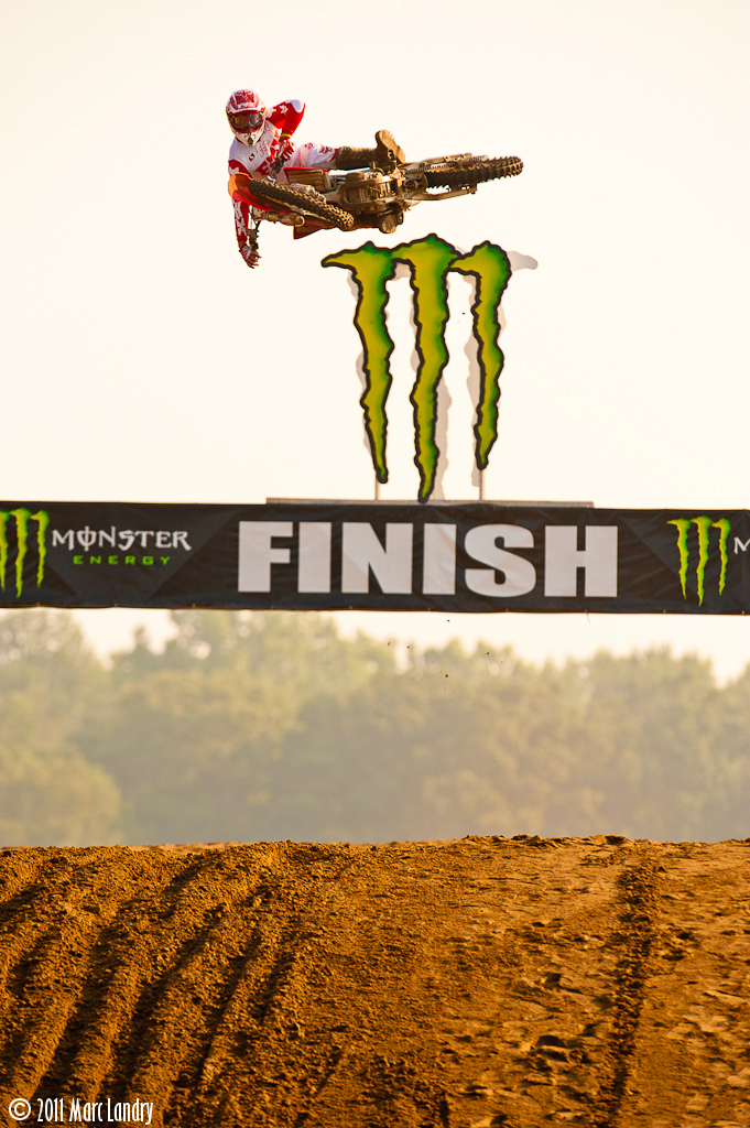 Sunny sends it over the Monster arch at the Gopher Dunes Pro National.
