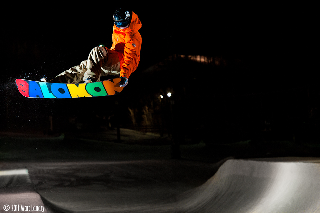 Matt riding the park at Blue Mountain.