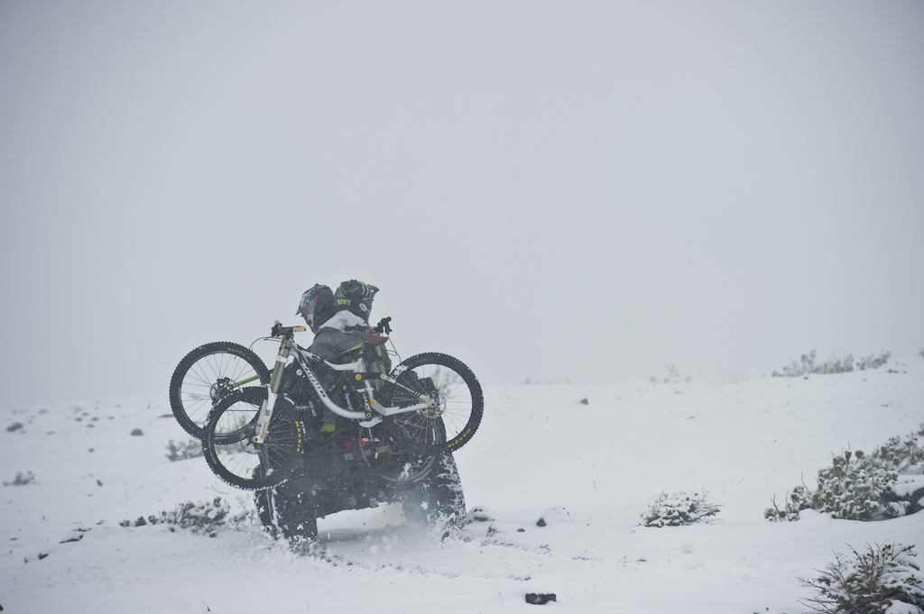 Heli bike in Bralorne BC for Kona bikes