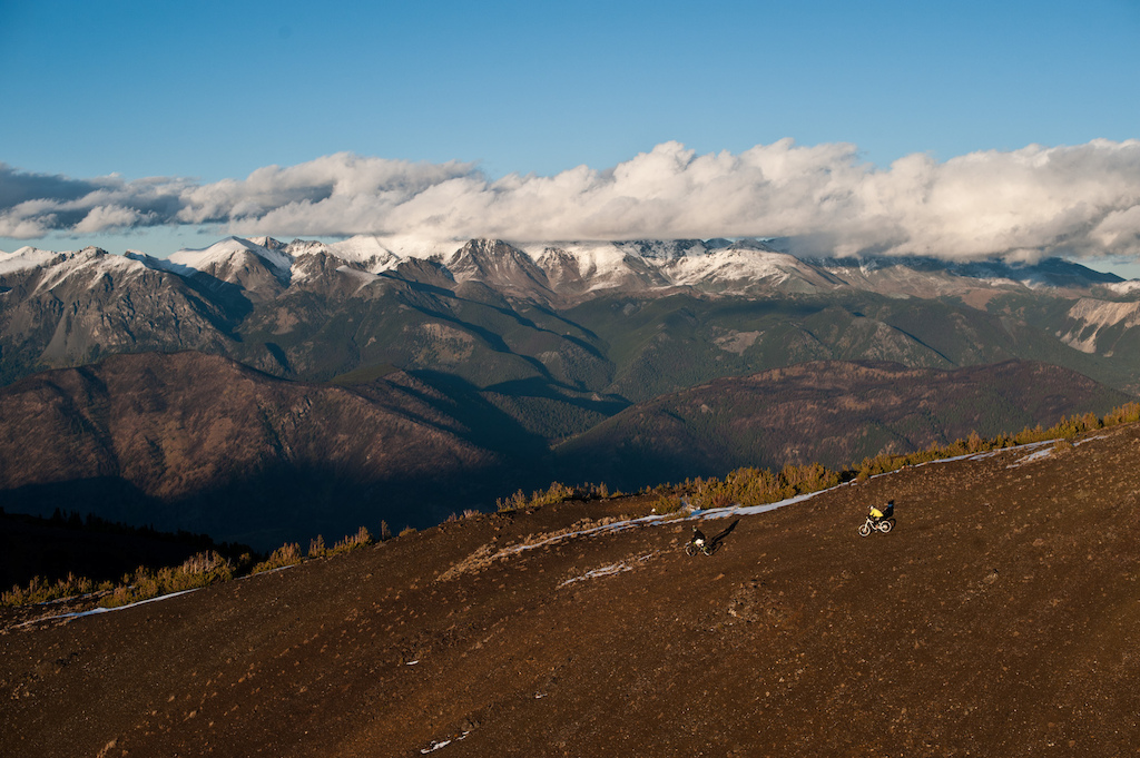 Heli bike in Bralorne BC for Kona bikes