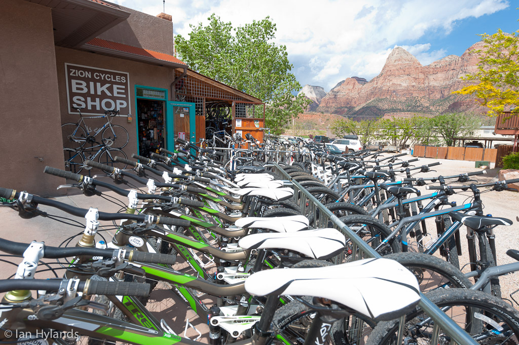 Zion Cycles bike shop in Springdale Utah